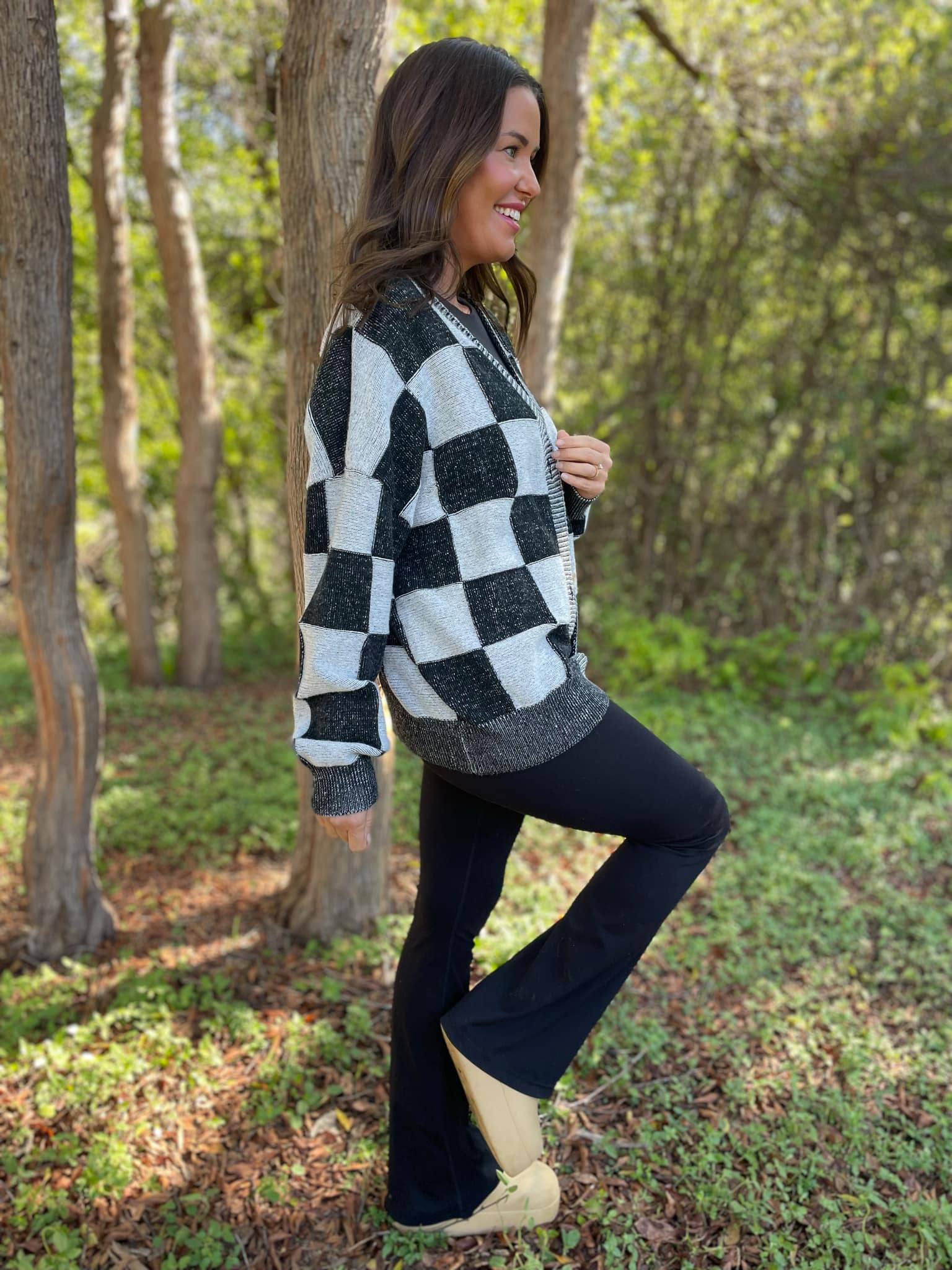 PREORDER: All My Life Checkered Cardigan in Three Colors Ave Shops