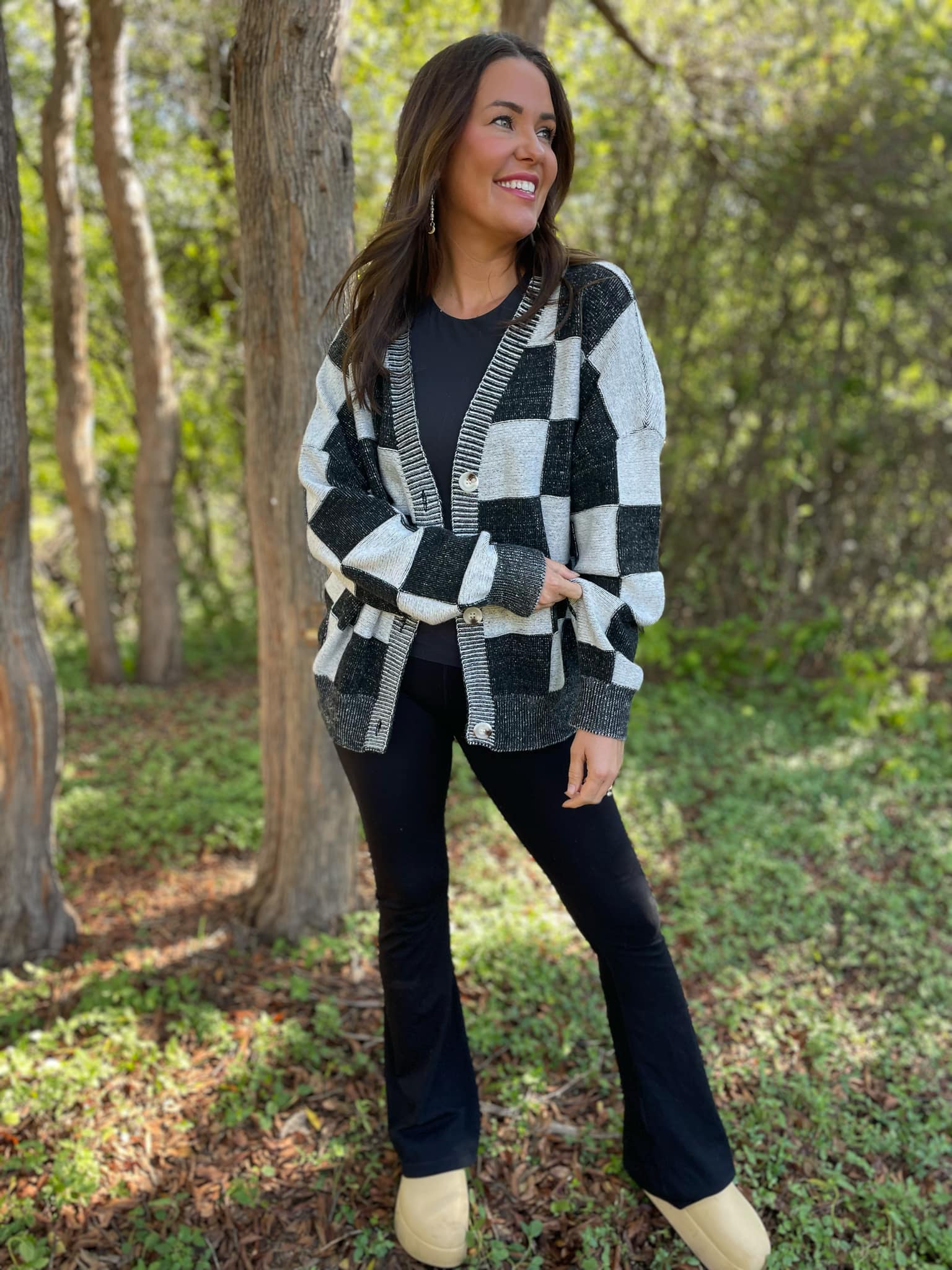 PREORDER: All My Life Checkered Cardigan in Three Colors Ave Shops