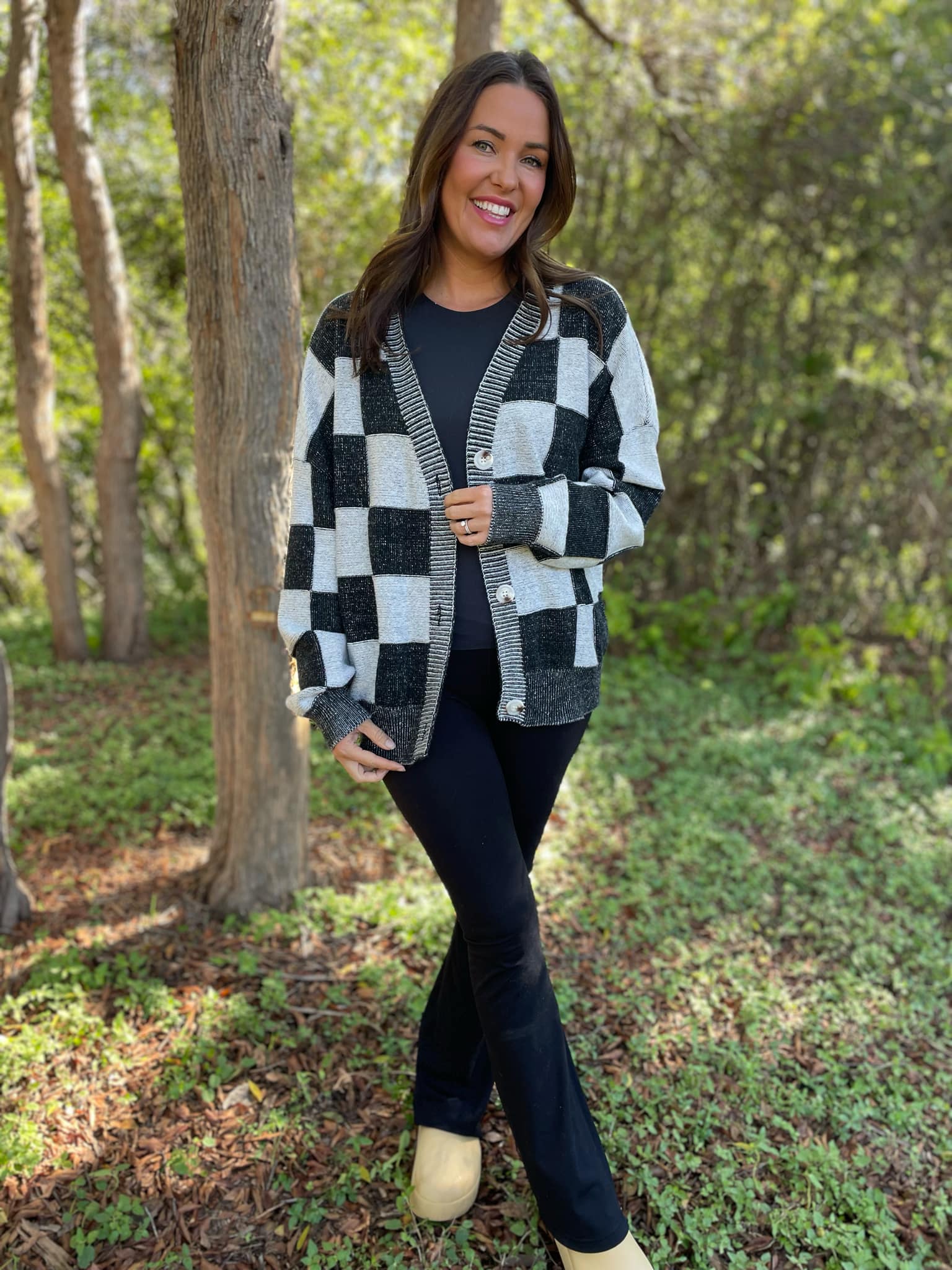 PREORDER: All My Life Checkered Cardigan in Three Colors Ave Shops