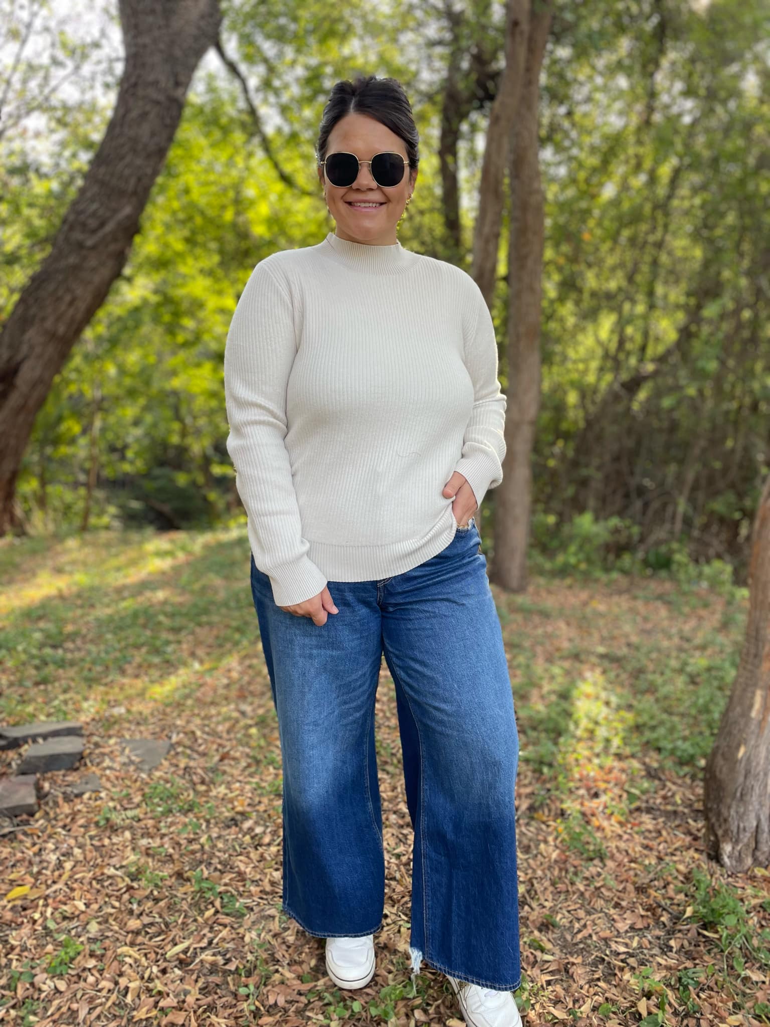 PREORDER: Cuddle Up Fleece Lined Sweater in Beige Ave Shops
