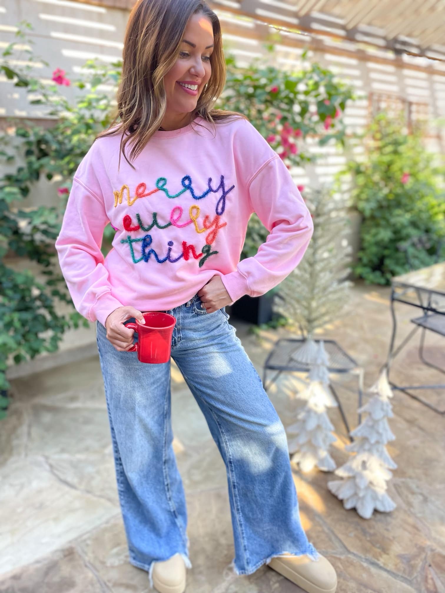PREORDER: Merry Everything Tinsel Sweatshirt in Two Colors Ave Shops