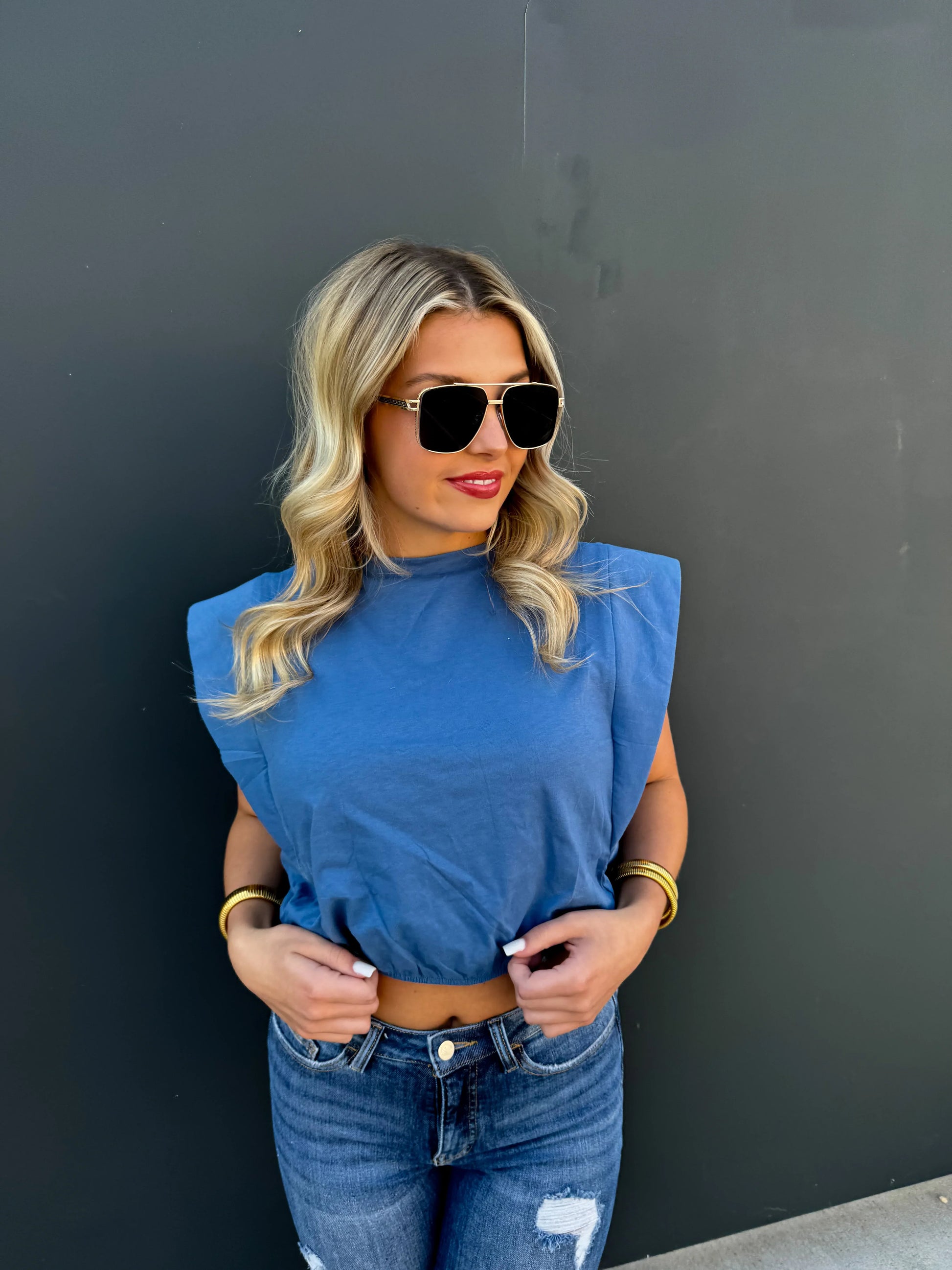 PREORDER: Stevie Cap Sleeve Top in Five Colors Ave Shops