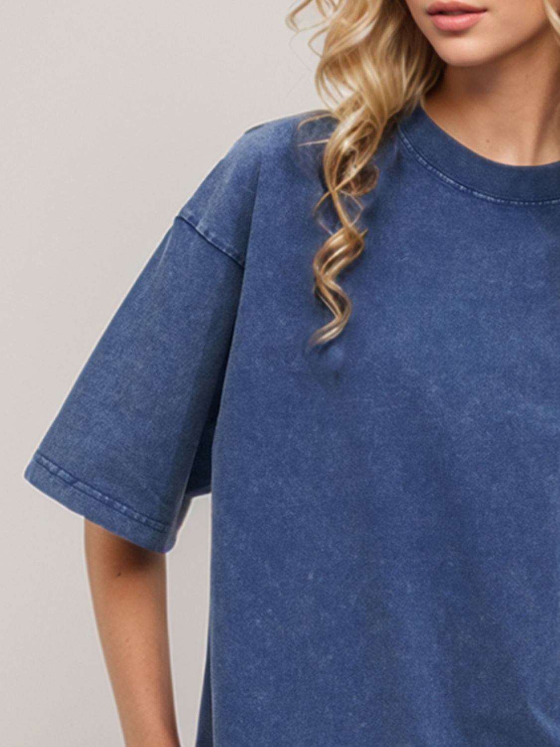 Basic Bae Round Neck Half Sleeve T-Shirt Trendsi