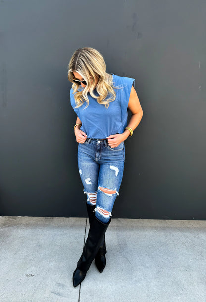 PREORDER: Stevie Cap Sleeve Top in Five Colors Ave Shops