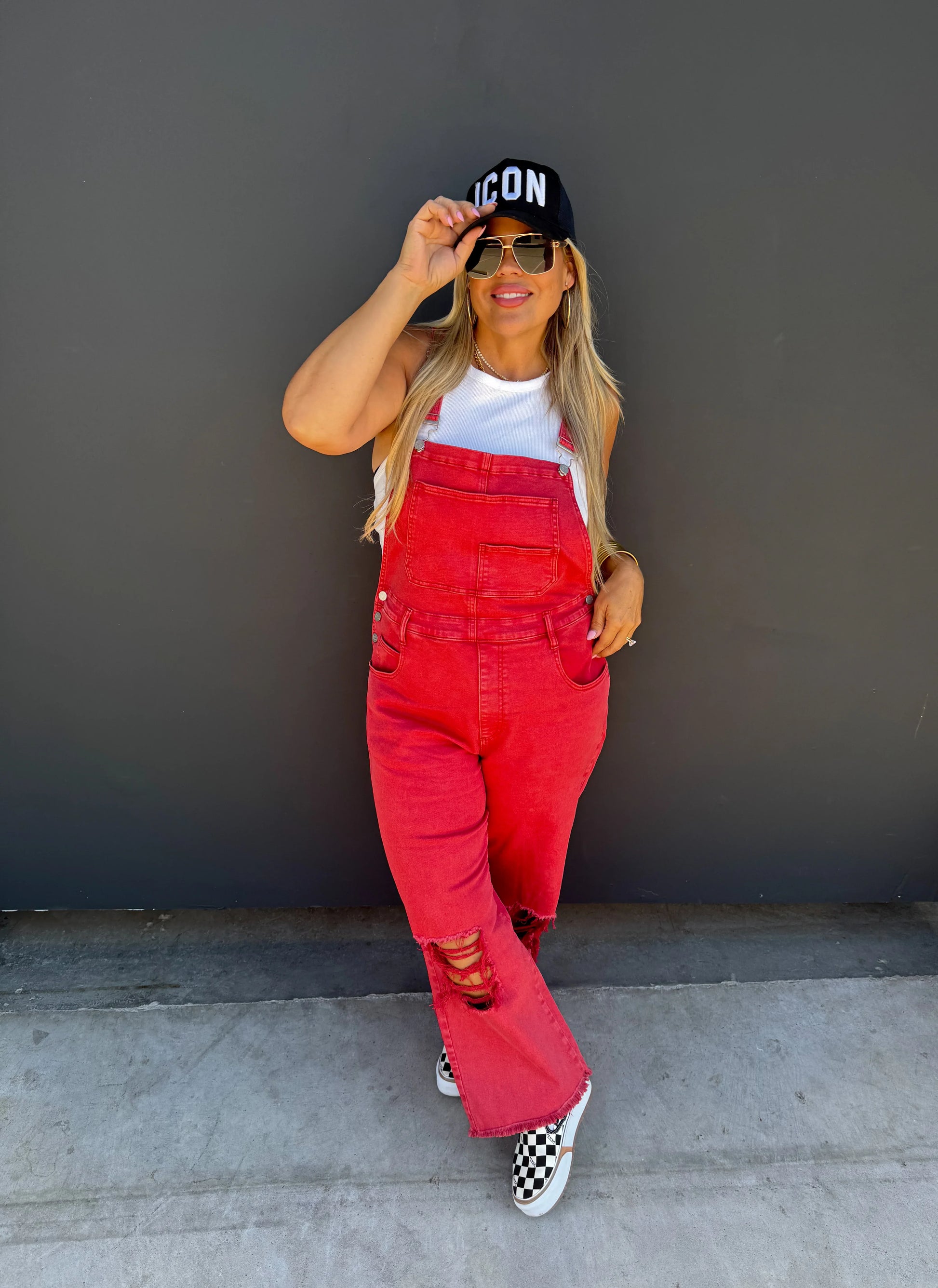 PREORDER: Dahlia Crop Wide Leg Overalls in Two Colors Ave Shops