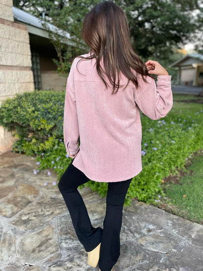 PREORDER: Memphis Corduroy Button Up Shacket in Three Colors Ave Shops