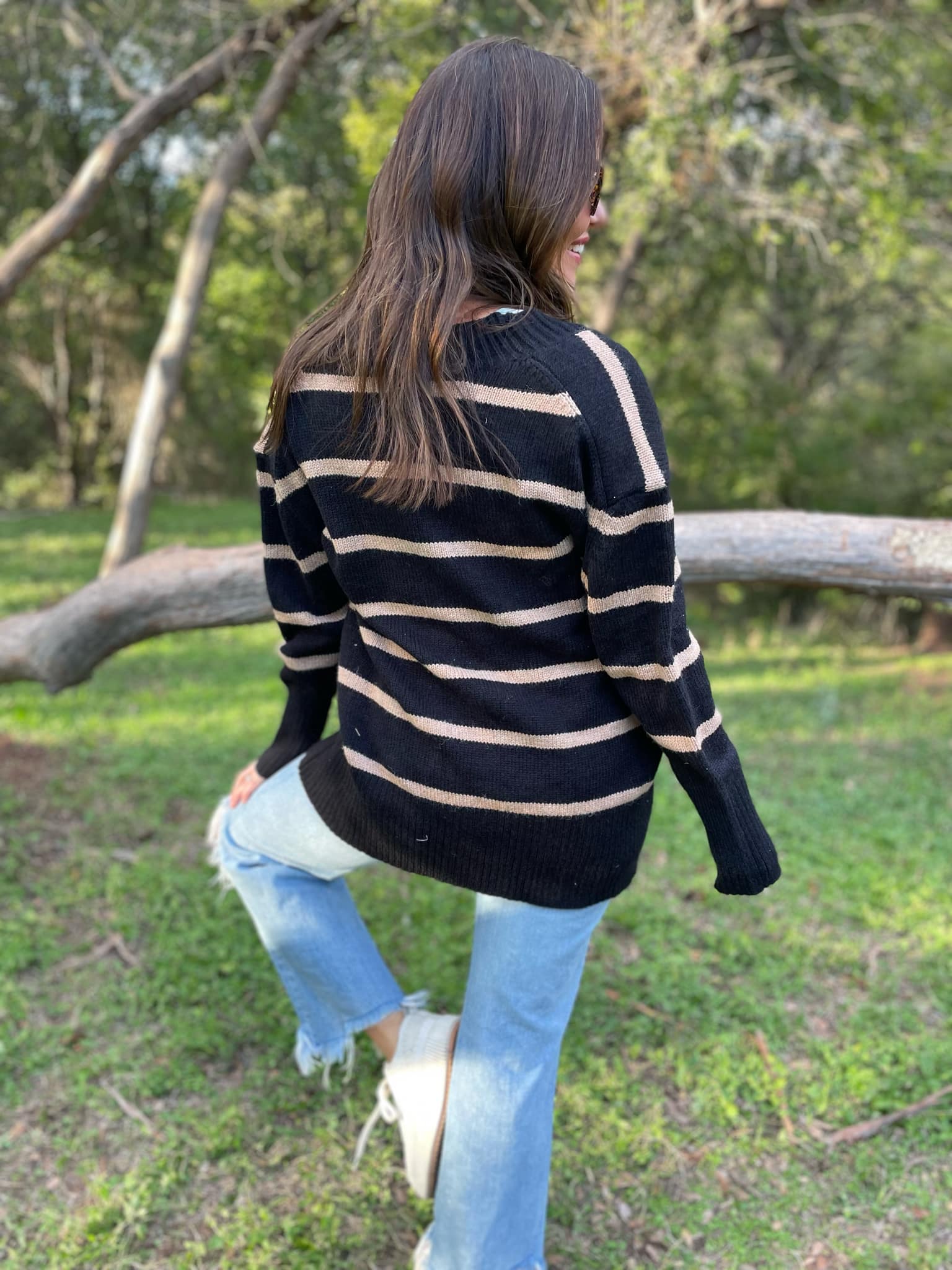 PREORDER: Brooks Striped Cardigan Ave Shops