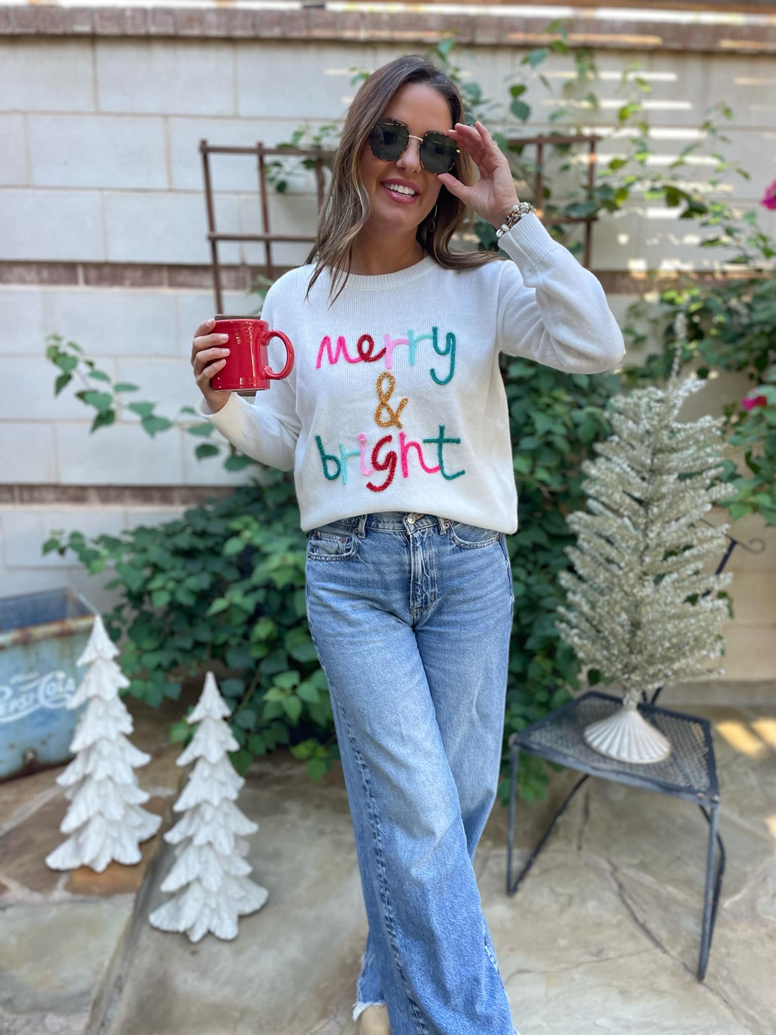 PREORDER: Merry and Bright Tinsel Sweater Ave Shops