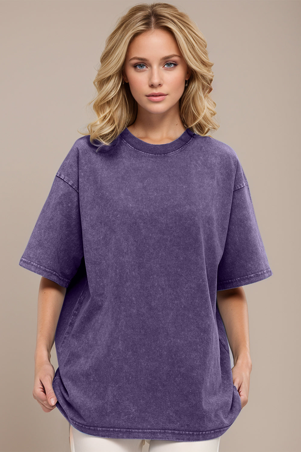 Basic Bae Round Neck Half Sleeve T-Shirt Trendsi