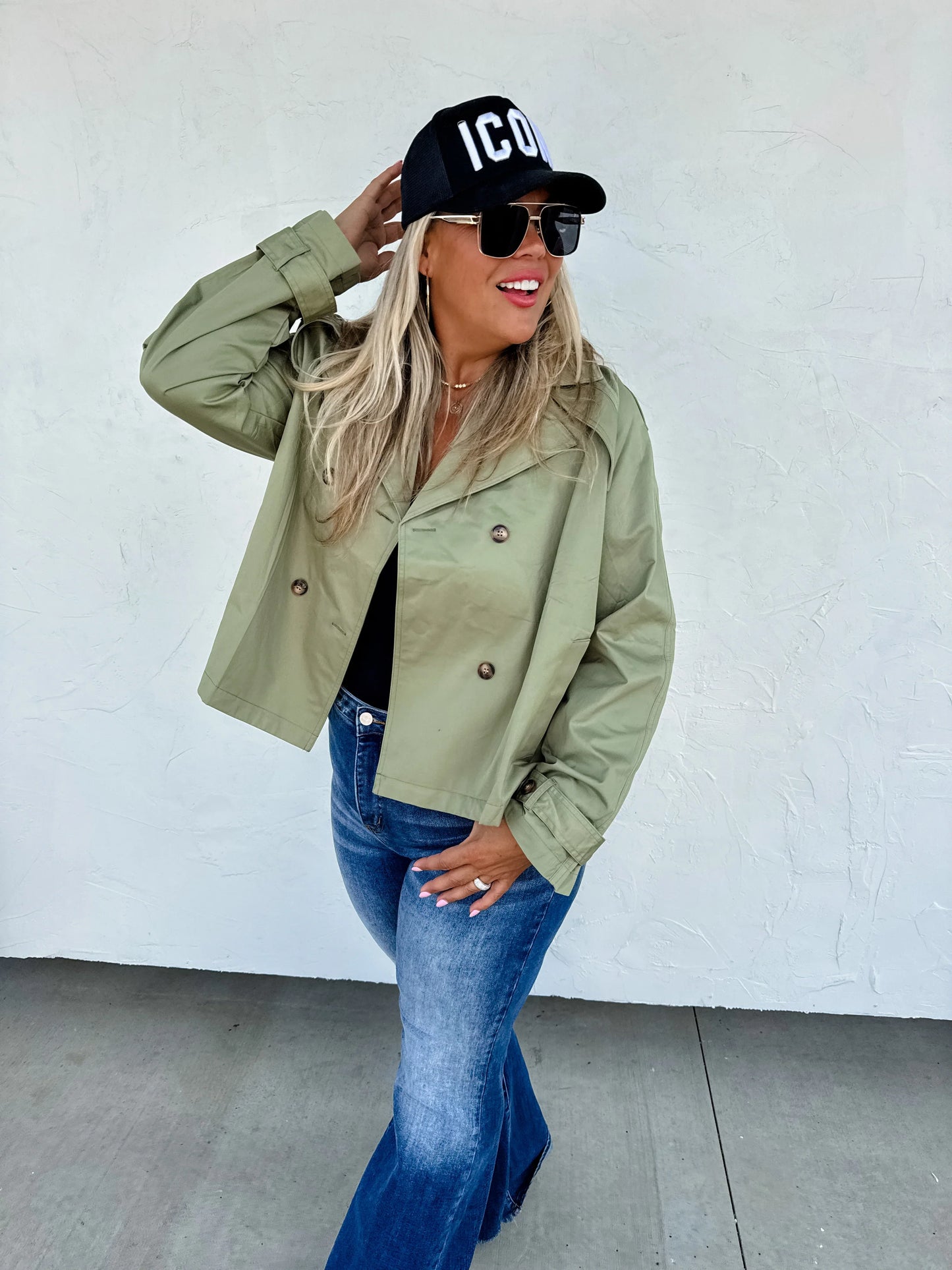 PREORDER: Rossi Crop Trench Coat in Four Colors Ave Shops