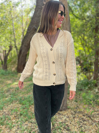PREORDER: Austin Button Cardigan in Four Colors Ave Shops