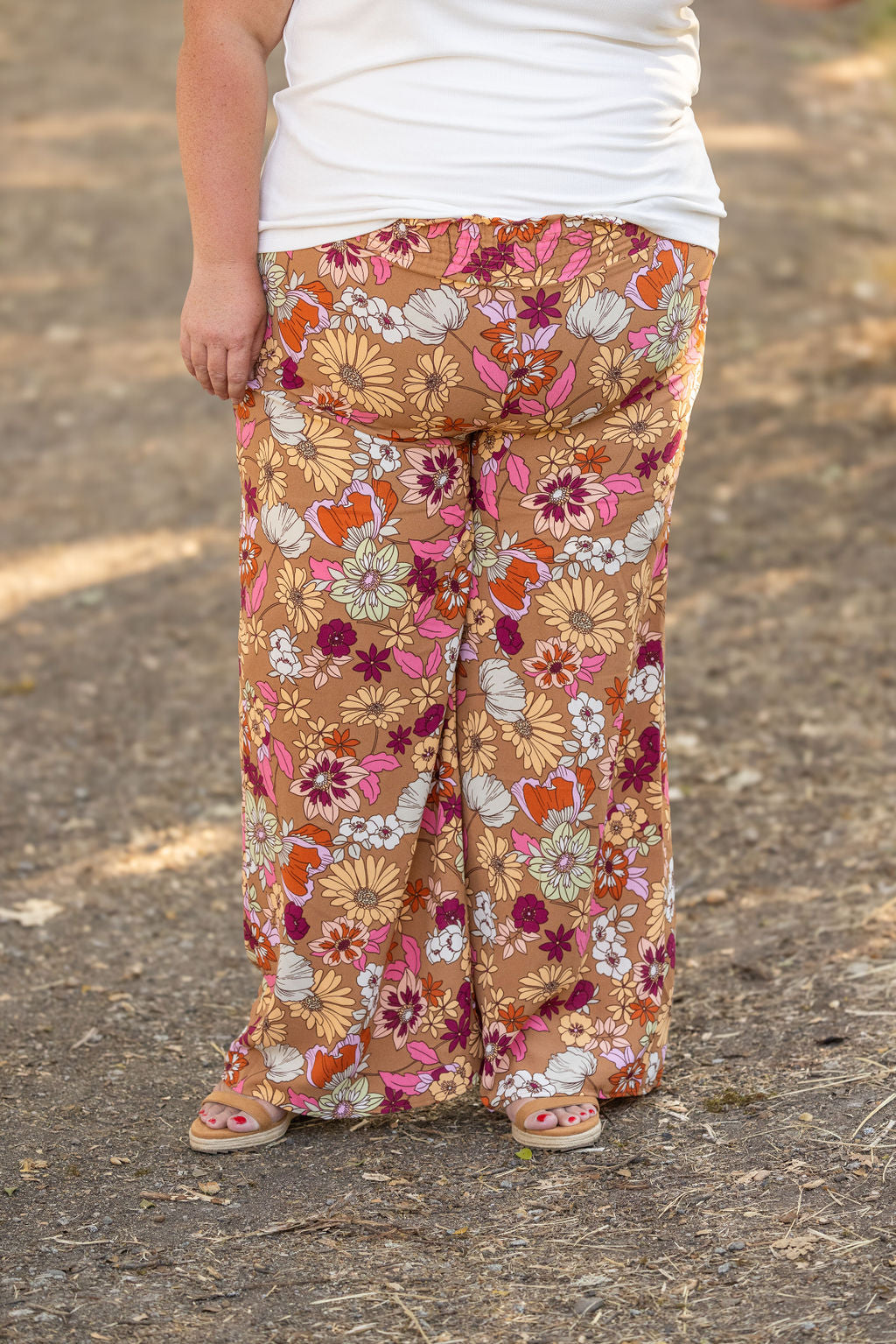 Michelle Mae Presley Palazzo Pants - Boho Floral | Women's Wide-Leg Pants