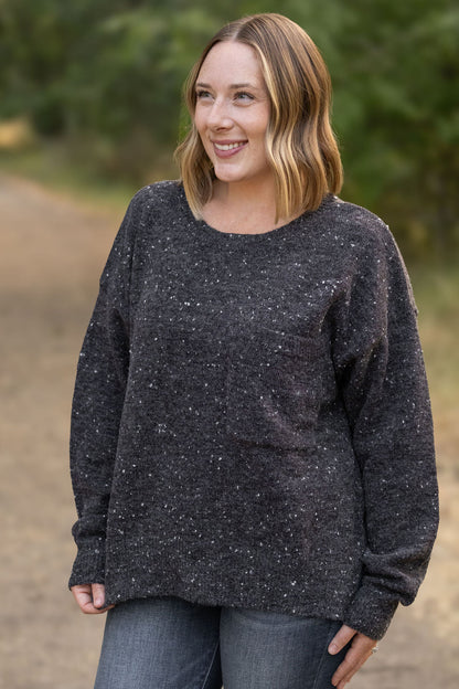 Michelle Mae Confetti Sweater - Charcoal