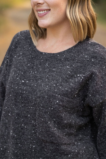 Michelle Mae Confetti Sweater - Charcoal