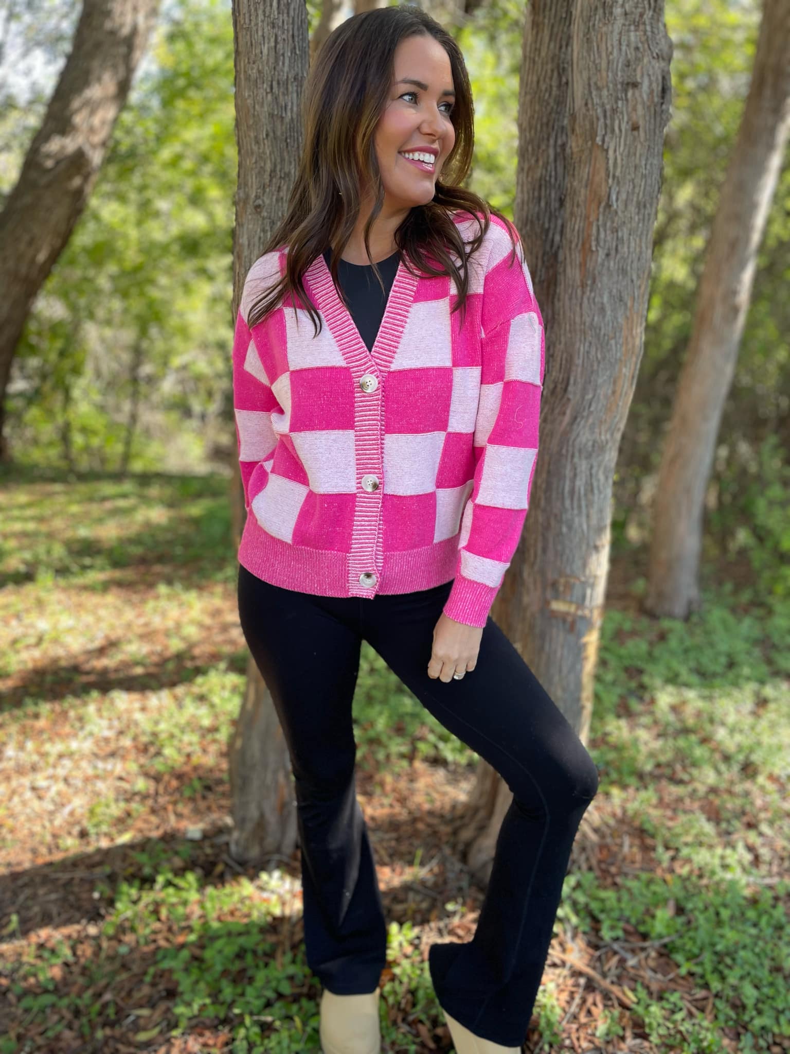 PREORDER: All My Life Checkered Cardigan in Three Colors Ave Shops