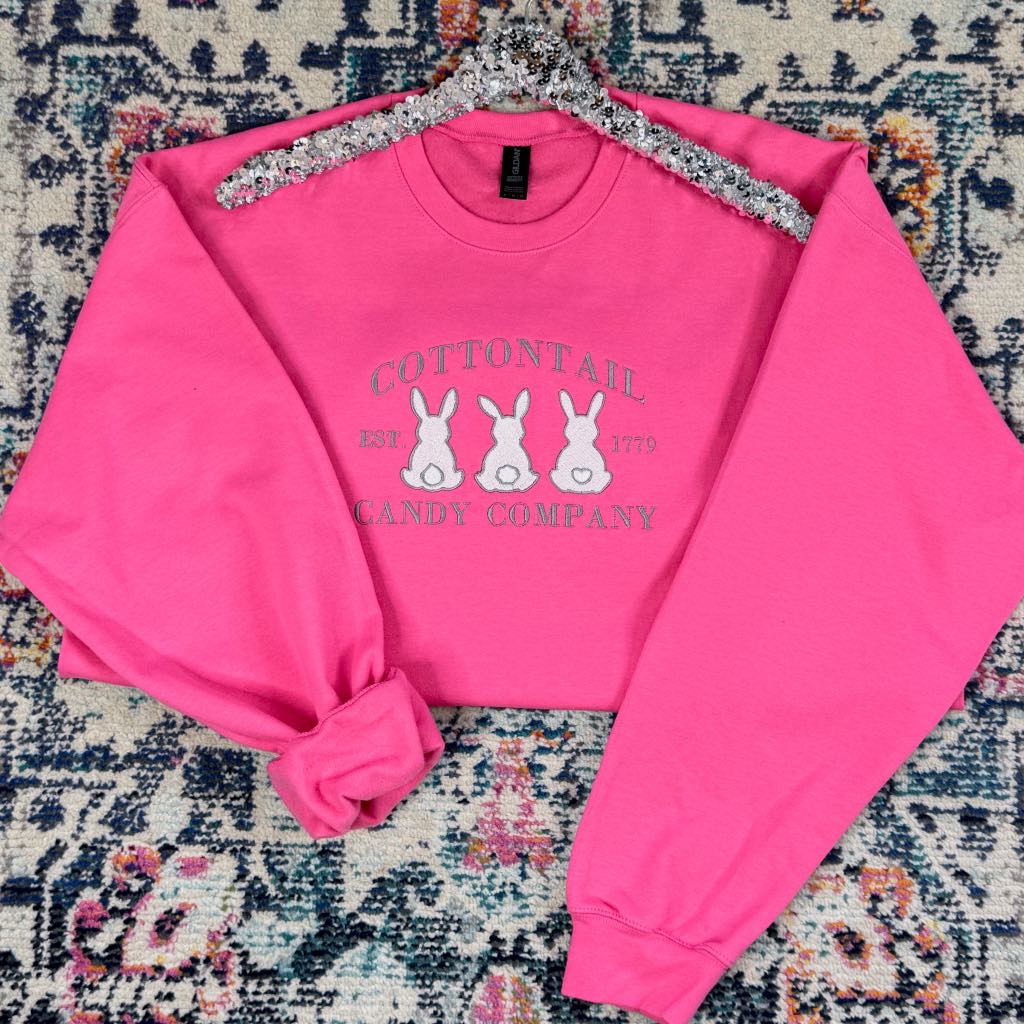 Cottontail Candy Company Embroidered Sweatshirt Ave Shops