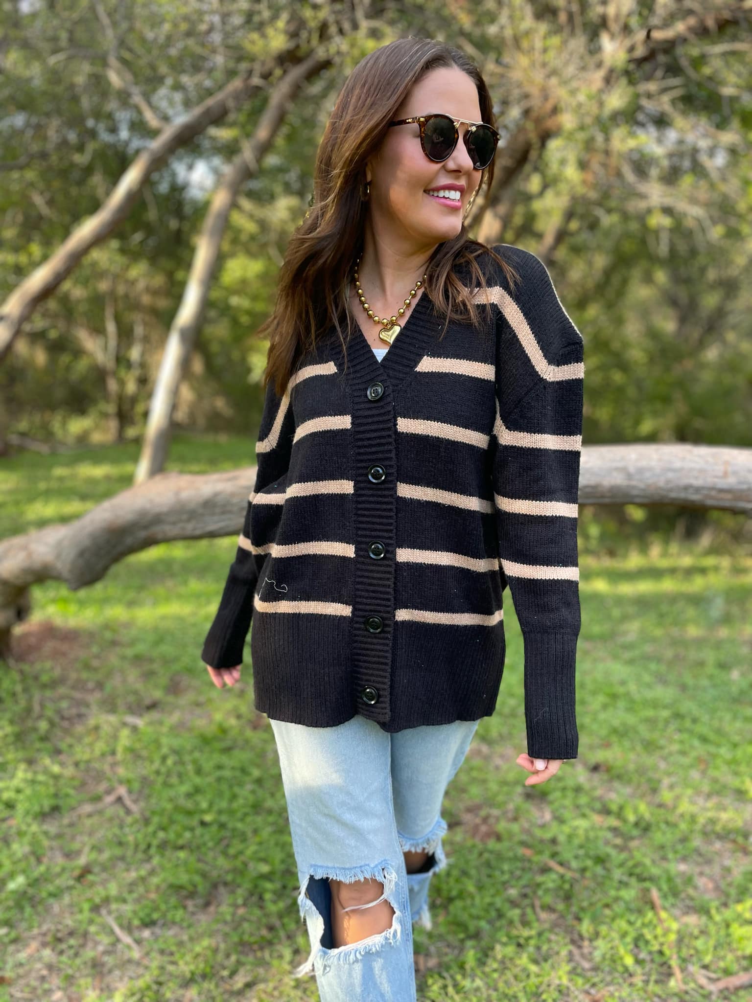 PREORDER: Brooks Striped Cardigan Ave Shops