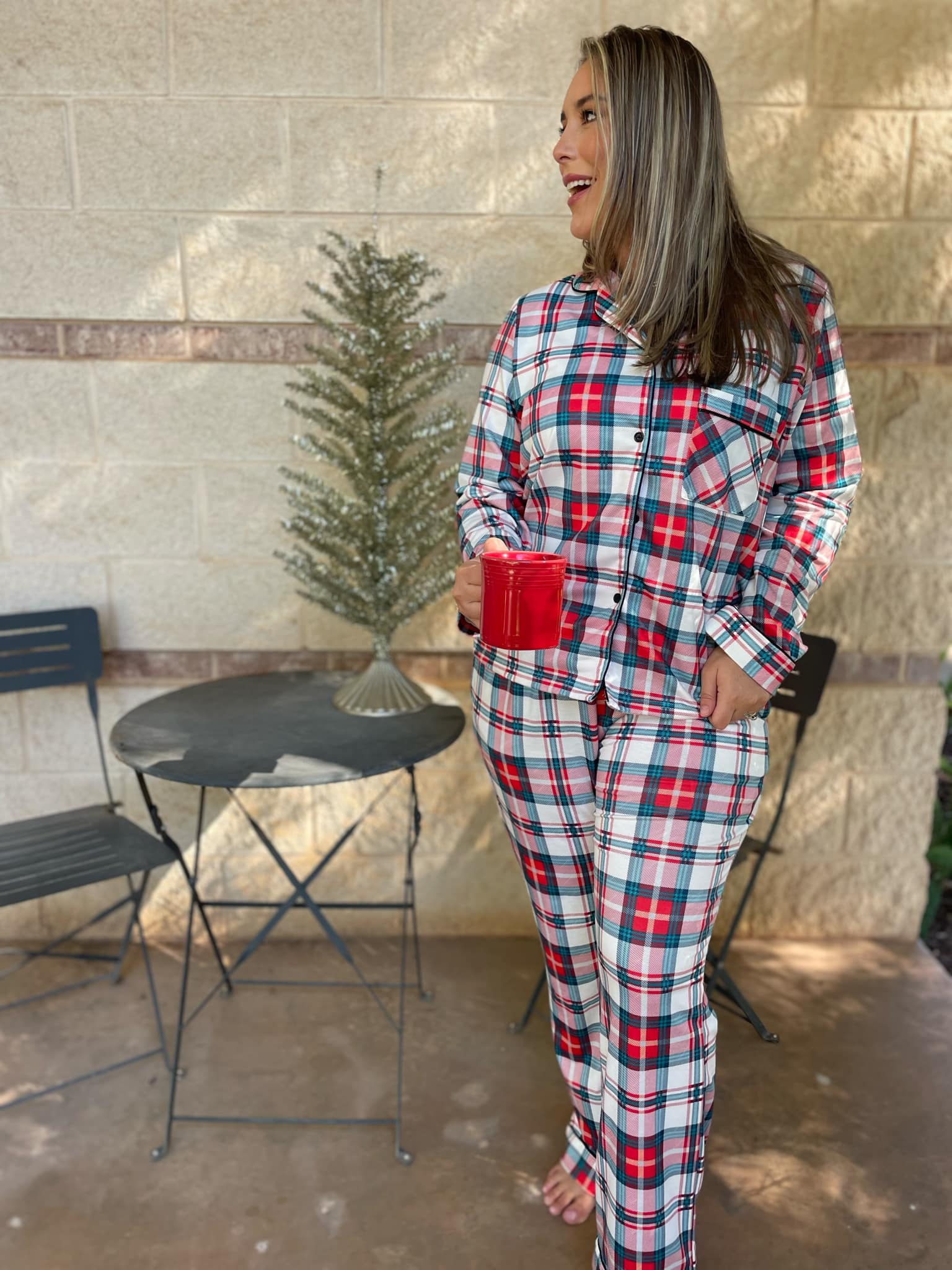 PREORDER: Holiday Plaid Pajama Set Ave Shops