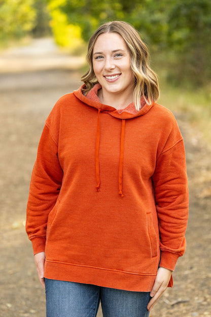 Michelle Mae Vintage Wash Hoodie - Rust