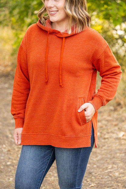 Michelle Mae Vintage Wash Hoodie - Rust