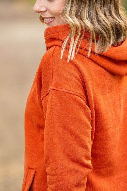 Michelle Mae Vintage Wash Hoodie - Rust