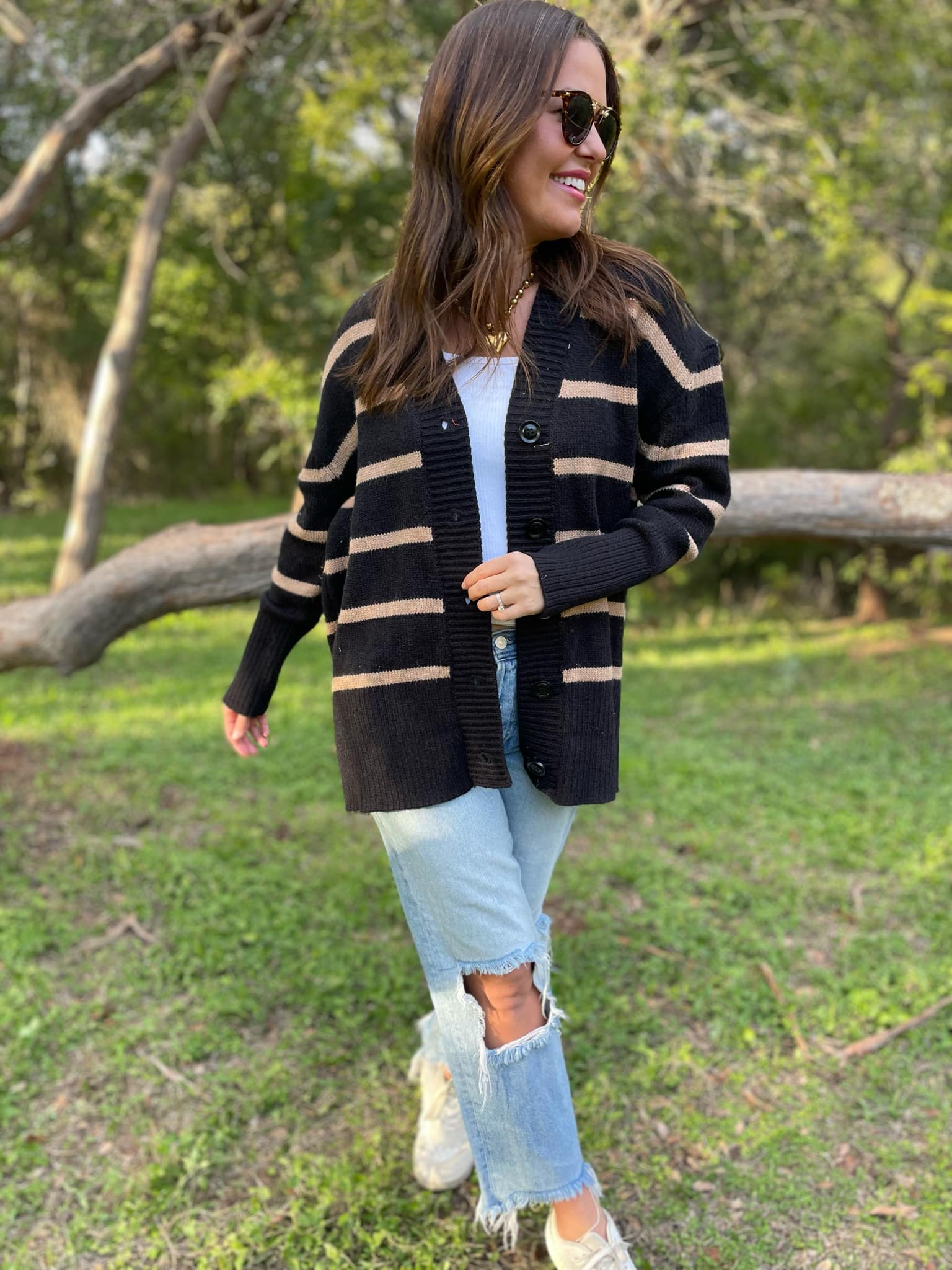 PREORDER: Brooks Striped Cardigan Ave Shops