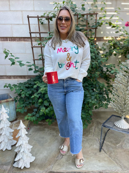 PREORDER: Merry and Bright Tinsel Sweater Ave Shops