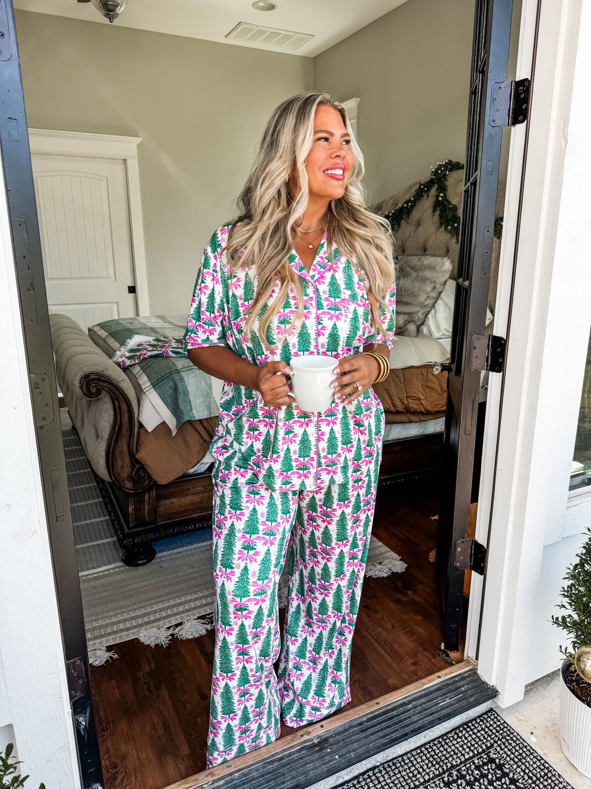 PREORDER: Tis the Season Luxe PJ Set in Two Prints Ave Shops