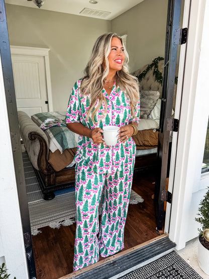PREORDER: Tis the Season Luxe PJ Set in Two Prints Ave Shops