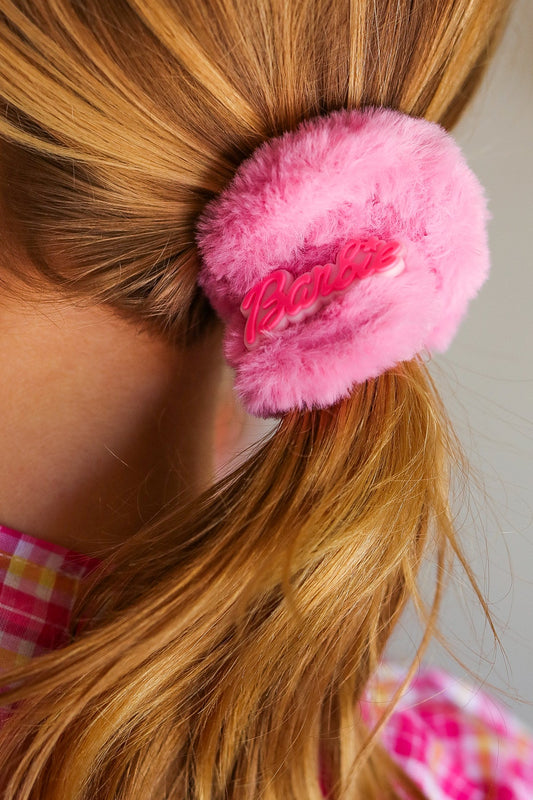 Barbie Pink Furry Scrunchie ICON