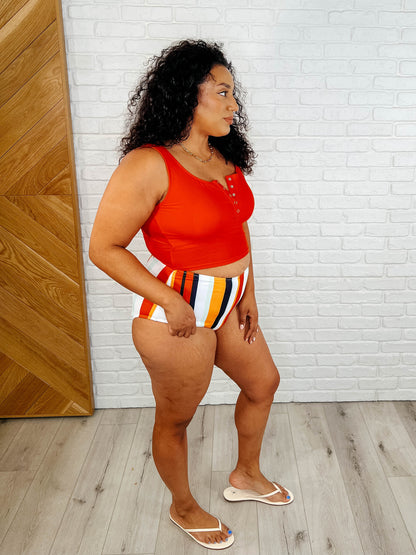Bermuda Stripe Bottoms in Red Ave Shops