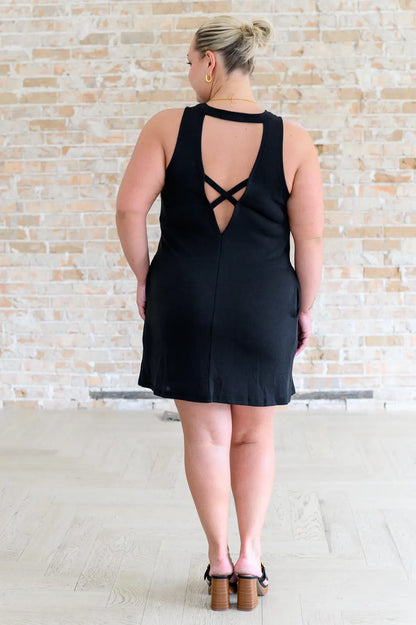 Back it Up Crisscross Cut-Out Back Dress Ave Shops