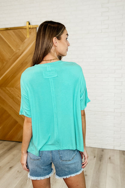 Bare Necessitee Relaxed Tee in Mint Ave Shops