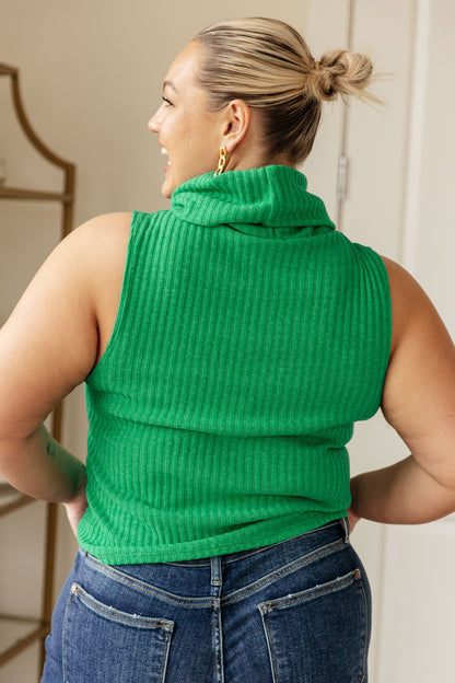 Before You Go Sleeveless Turtleneck Sweater Ave Shops