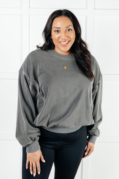 Beyond the Basics Pullover in Ash Black Ave Shops