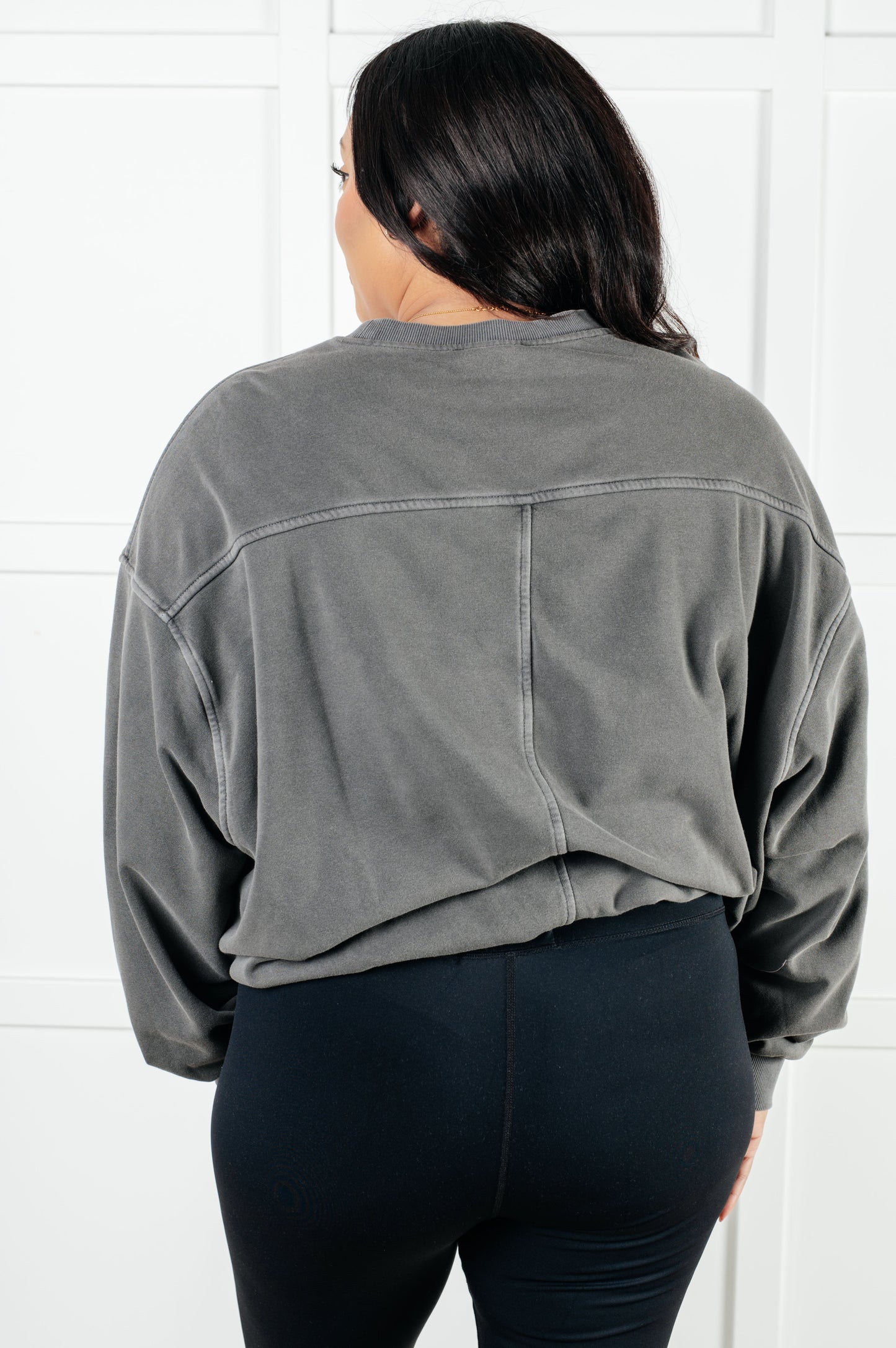 Beyond the Basics Pullover in Ash Black Ave Shops