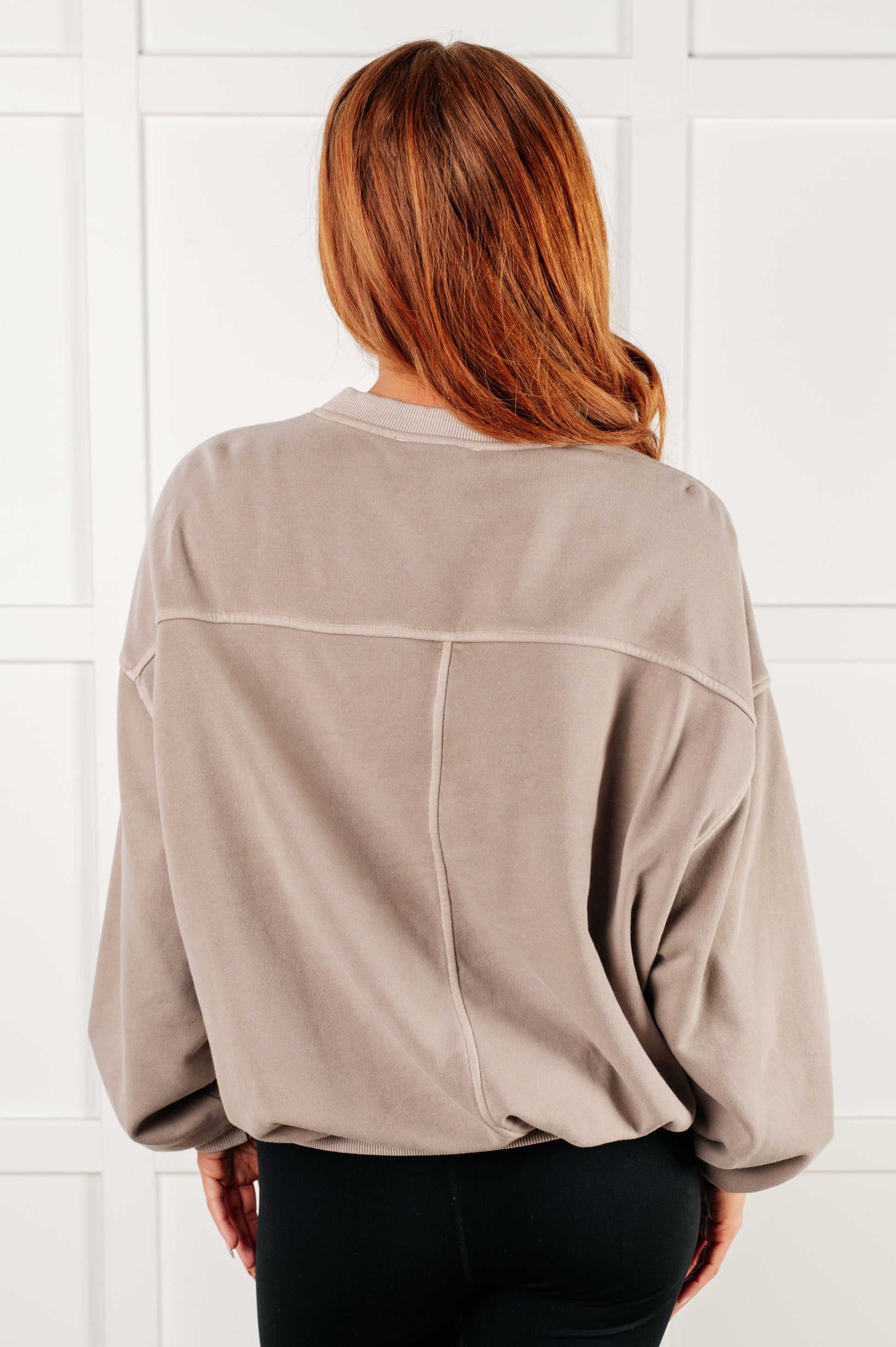 Beyond the Basics Pullover in Ash Mocha Ave Shops