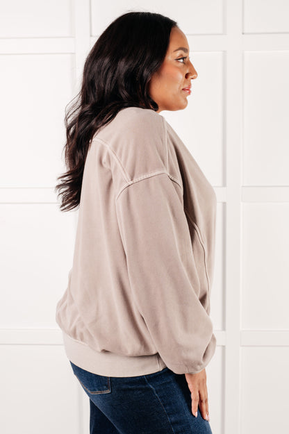 Beyond the Basics Pullover in Ash Mocha Ave Shops