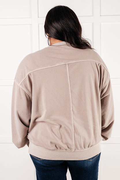 Beyond the Basics Pullover in Ash Mocha Ave Shops