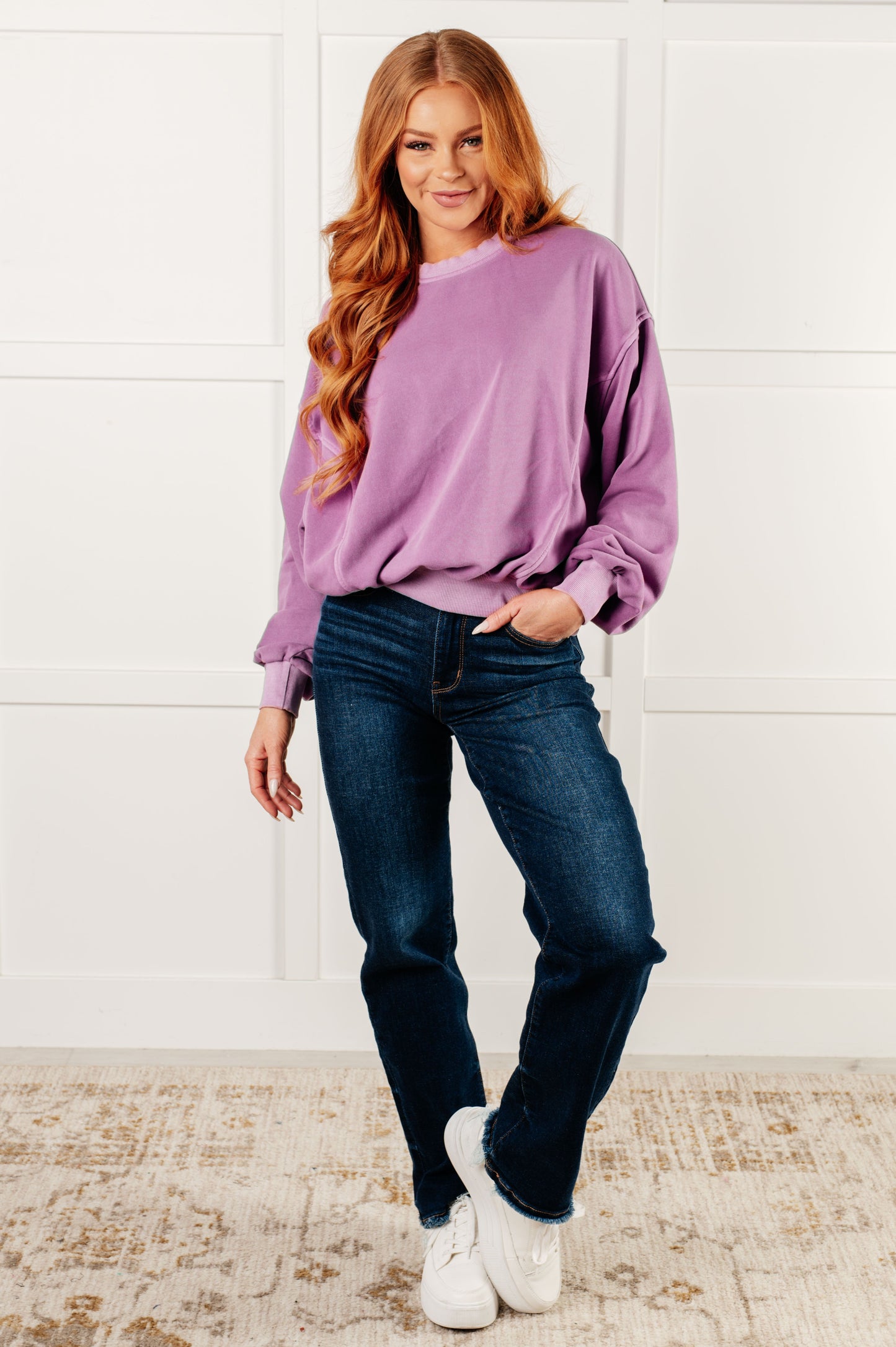 Beyond the Basics Pullover in Violet Ave Shops