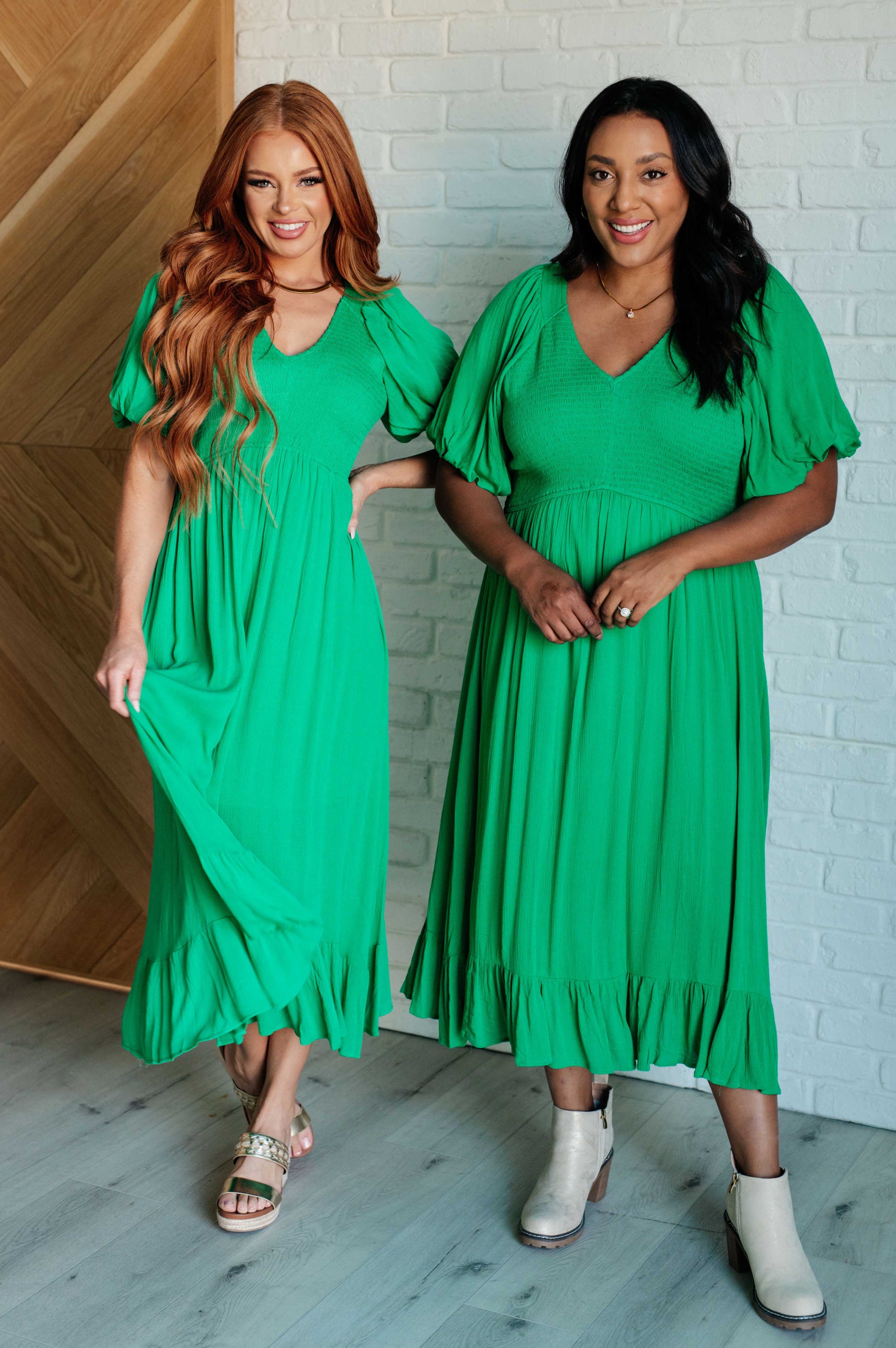 Catch a Cloud and Pin it Down Smocked Bodice Dress Ave Shops