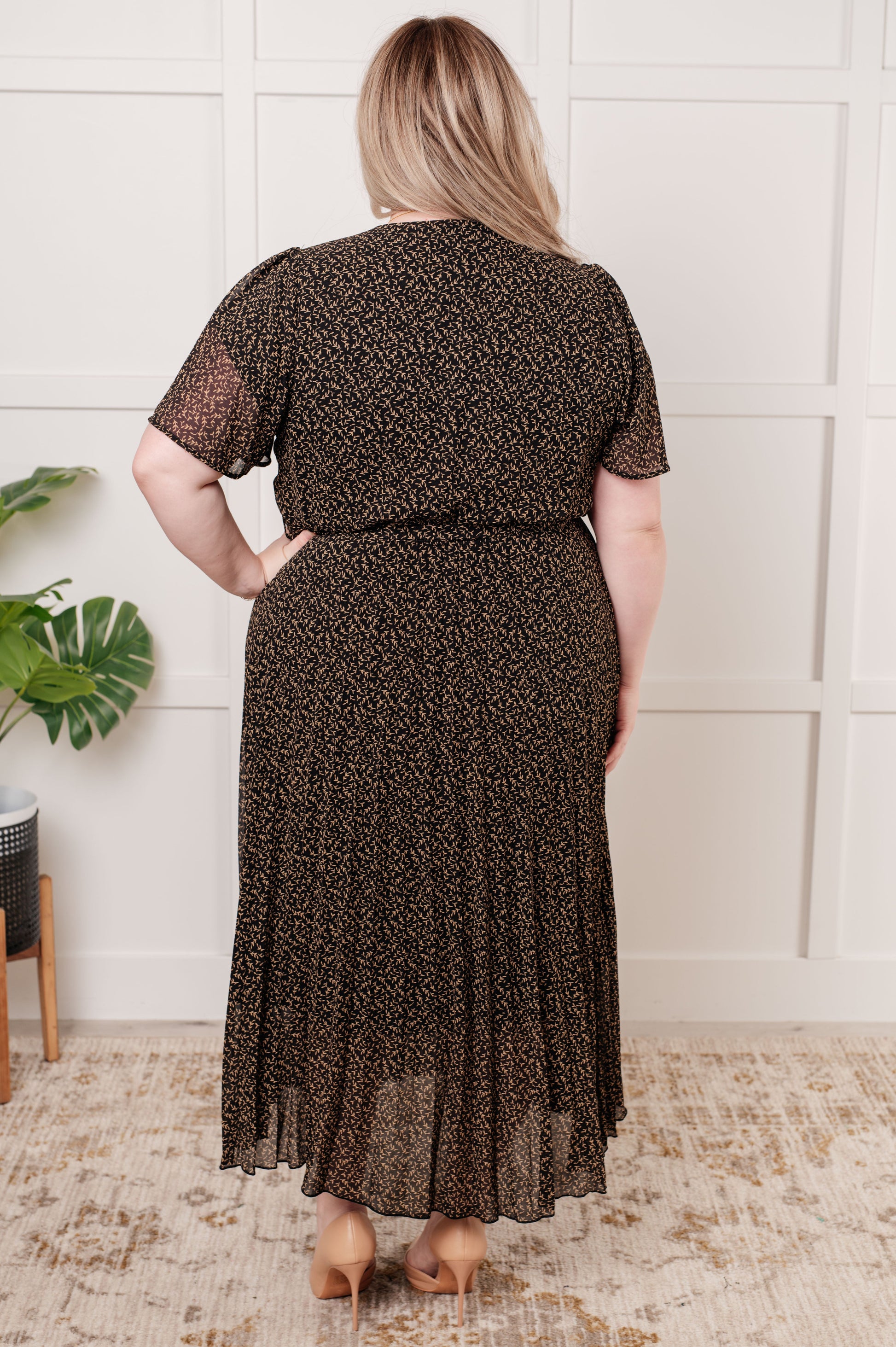 Cause a Scene Surplice Neck Dress Ave Shops