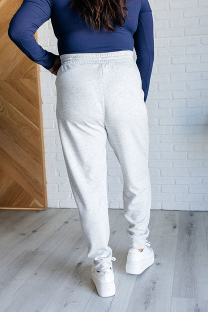 Center Seam Scuba Joggers in Heather Grey Ave Shops