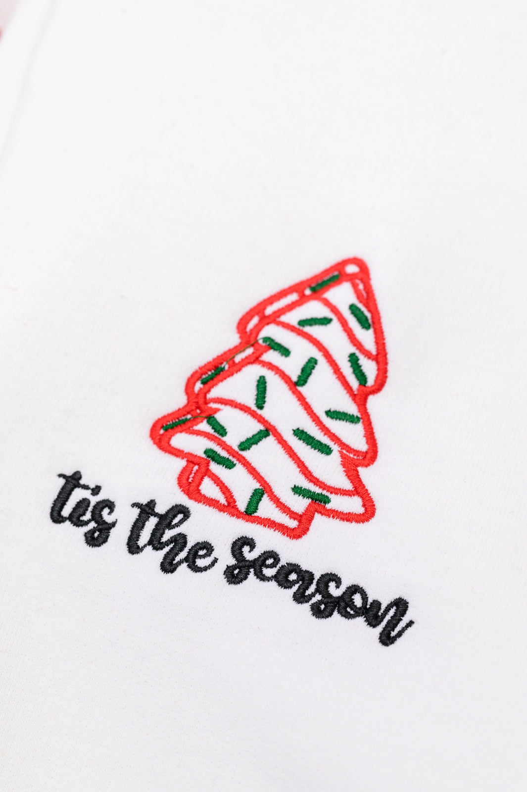 PREORDER: Holiday Snacks Embroidered Sweatshirt Ave Shops