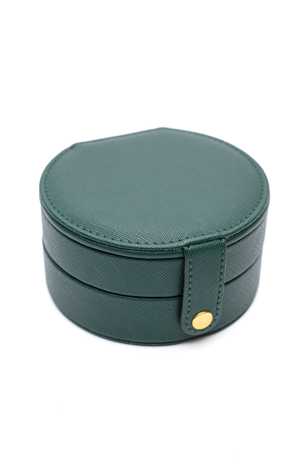 Circular Travel Jewelry Case in Green Ave Shops