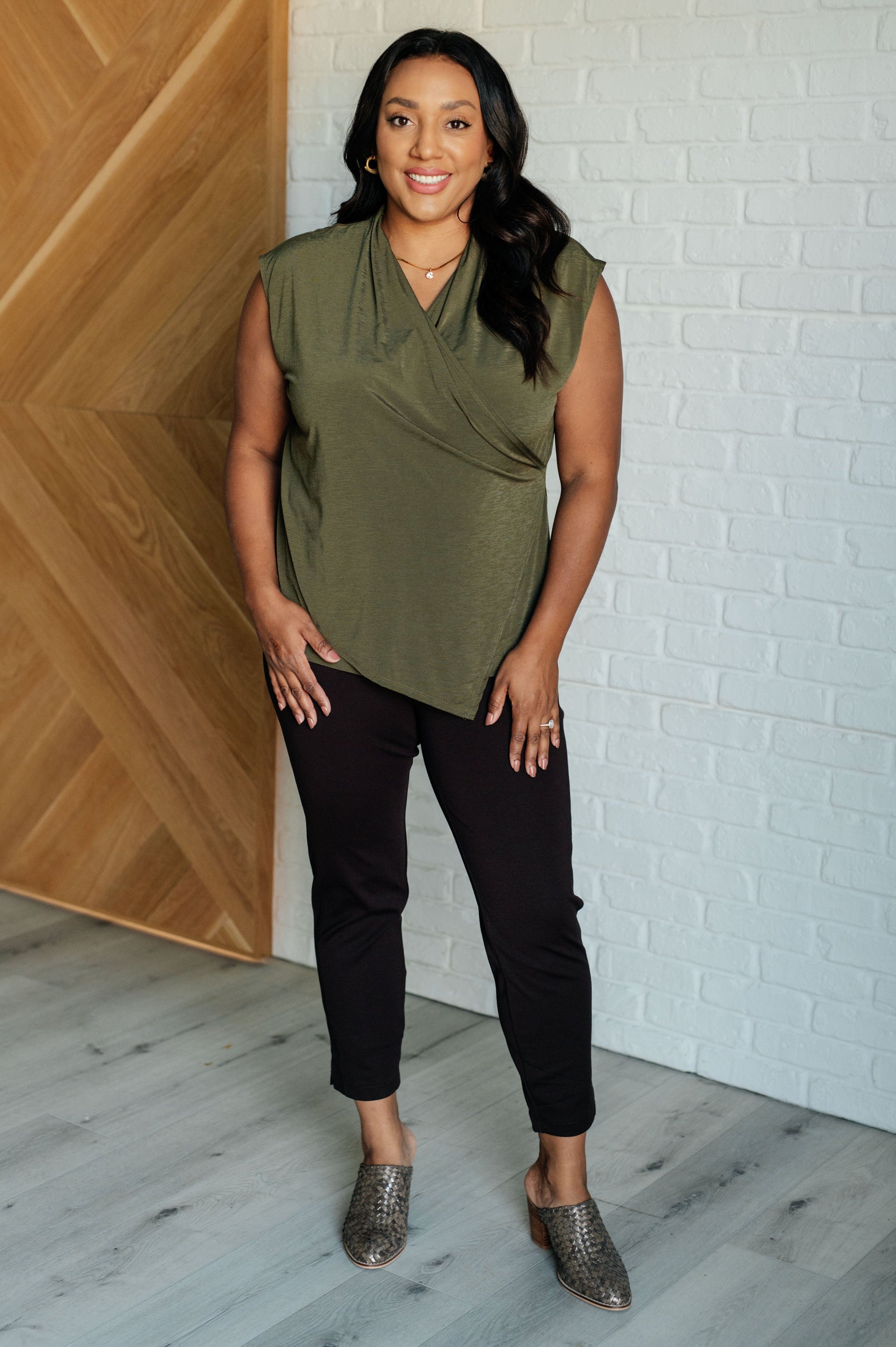 Classic Surplice Front Top in Olive Ave Shops