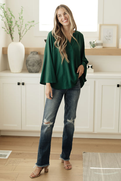 Climb On V-Neck Blouse Ave Shops