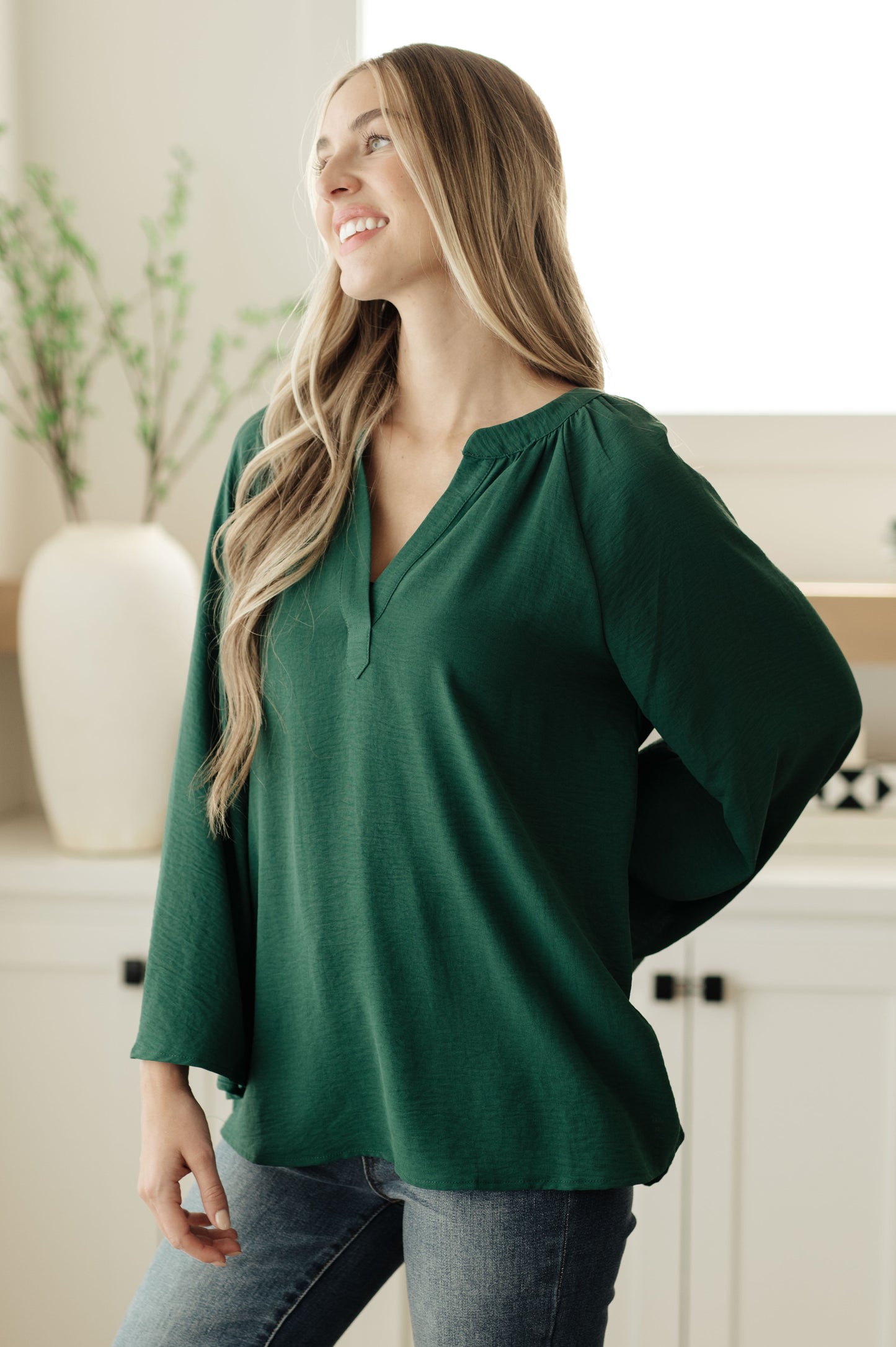 Climb On V-Neck Blouse Ave Shops