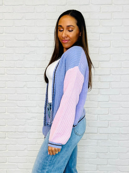 Coffee Date Color Block Cardigan Ave Shops