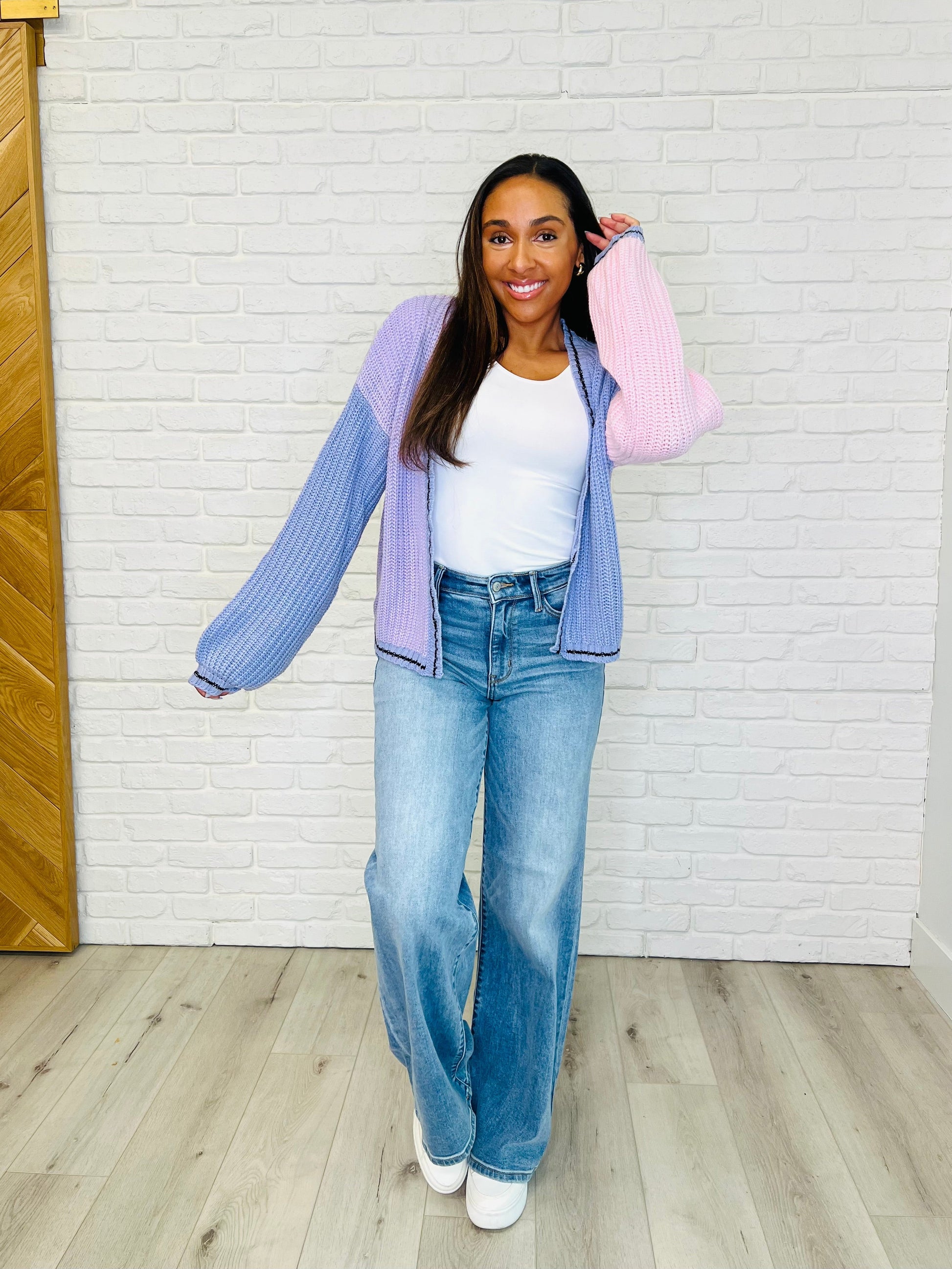 Coffee Date Color Block Cardigan Ave Shops